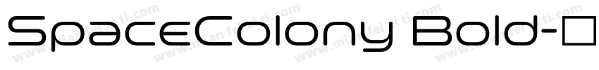 SpaceColony Bold字体转换